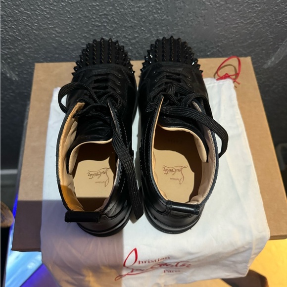 Like new Christian Louboutin Lou Spikes Flat - calf leather - Picture 5 of 8